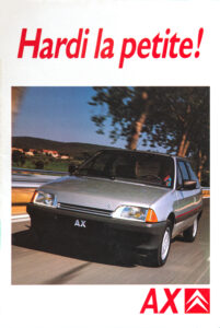 Publicité de la Citroën AX