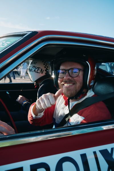 Benjamin Hucken au volant de sa Datsun 240Z